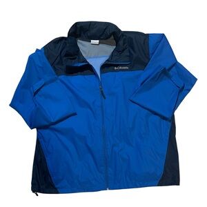 Columbia Men's Glennaker Lake Rain Jacket w/hood- Size. XXL NWOT Navy Blue